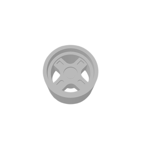 (Unpainted) 18M Type Wheel incl Rubber Tyres & Axels