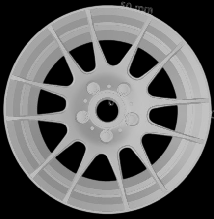 (Unpainted)  5Zigen Proracerz 1 Type Wheel incl Rubber Tyres & Axels