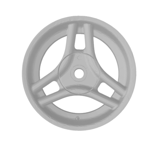 (Unpainted)  Binno B810 Wheel incl Rubber Tyres & Axels