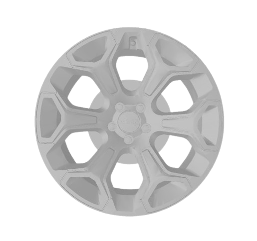 (Unpainted)  Dodge Ram Jeep Renegade Type Wheel incl Rubber Tyres & Axels