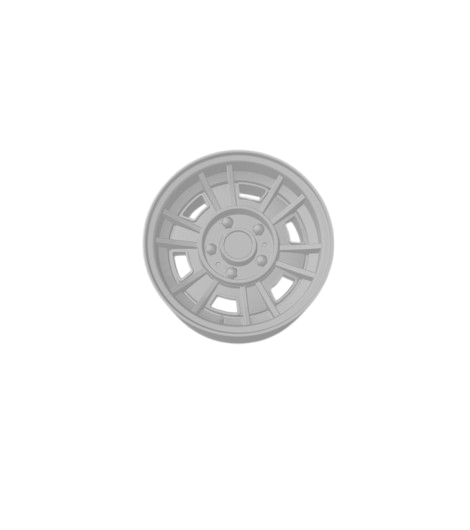 (Unpainted)  Ferrari Dino Type Wheel incl Rubber Tyres & Axels