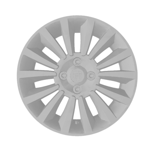 (Unpainted)  Fiat Linea Type Wheel incl Rubber Tyres & Axels