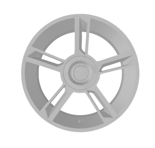 (Unpainted)  Fiat Stilo Abarth Type Wheel incl Rubber Tyres & Axels