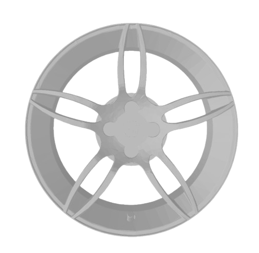 (Unpainted)  Fiat Stilo Dualogic Type Wheel incl Rubber Tyres & Axels