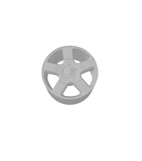(Unpainted)  GTI G3 Type Wheel incl Rubber Tyres & Axels