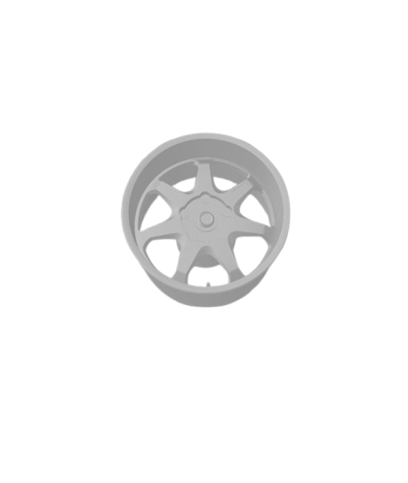 (Unpainted) Konig Afterburner Type Wheel incl Rubber Tyres & Axels