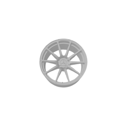 (Unpainted) Mercedes SLS/AMG Type Wheel incl Rubber Tyres & Axels