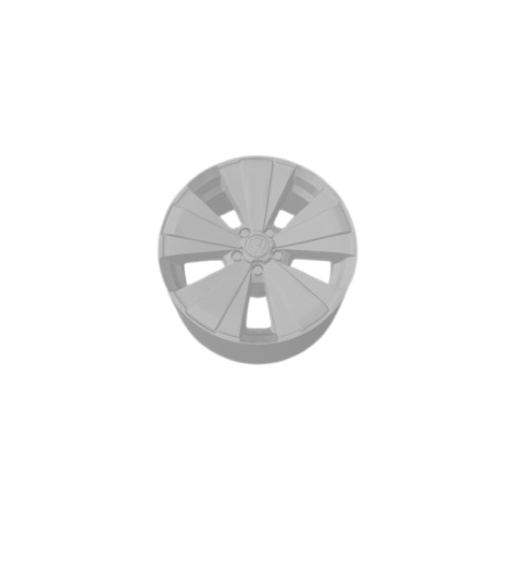 (Unpainted) Novo Type Wheel incl Rubber Tyres & Axels