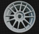 (Unpainted)  Oz Superleggera Wheel incl Rubber Tyres & Axels