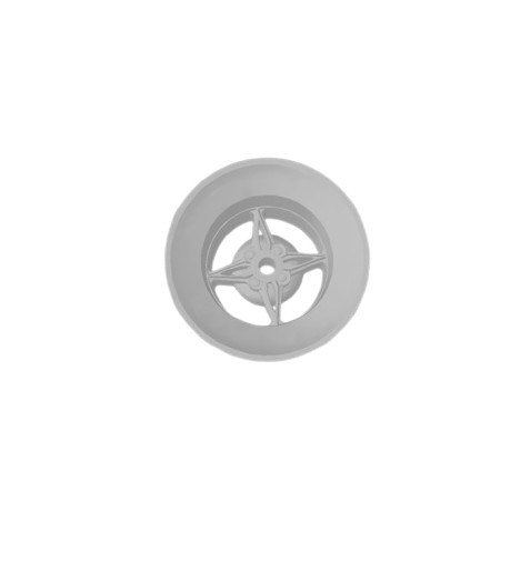 (Unpainted) Rivergestyle Type Wheel incl Rubber Tyres & Axels