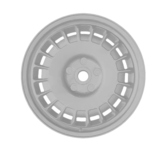 (Unpainted)  Rotiform PMF Type Wheel incl Rubber Tyres & Axels