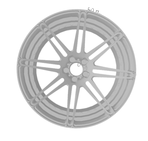 (Unpainted) adv_08mv2 Type Wheel incl Rubber Tyres & Axels