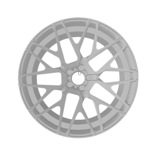 (Unpainted) adv_10mv1 Type Wheel incl Rubber Tyres & Axels