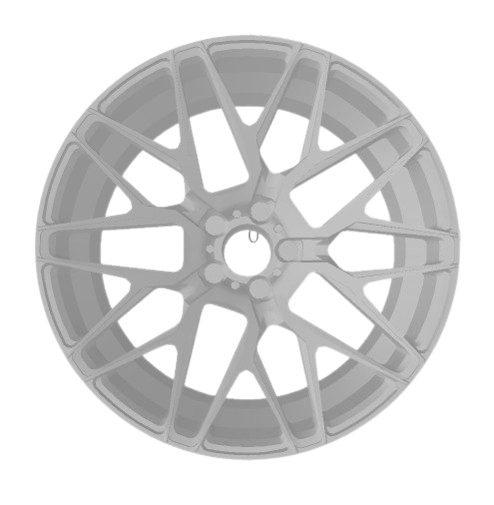 (Unpainted) adv_10mv1cs Type Wheel incl Rubber Tyres & Axels