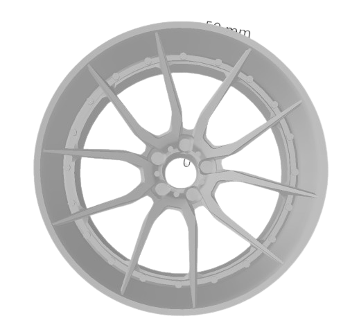 (Unpainted) adv_5 TrackSpecs Type Wheel incl Rubber Tyres & Axels