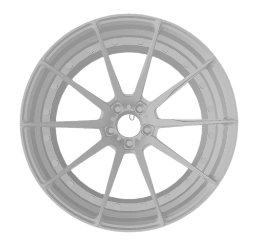 (Unpainted) adv_m10mv2 Type Wheel incl Rubber Tyres & Axels
