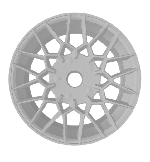 (Unpainted) American AR927 Type Wheel incl Rubber Tyres & Axels