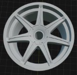 (Unpainted) Axis Se7en incl Rubber Tyres & Axels