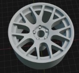 (Unpainted) BBS CHR incl Rubber Tyres & Axels
