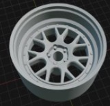 (Unpainted) BBS LMR Deep incl Rubber Tyres & Axels