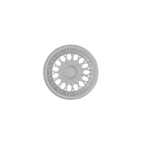(Unpainted) BBS14 Type Wheel incl Rubber Tyres & Axels