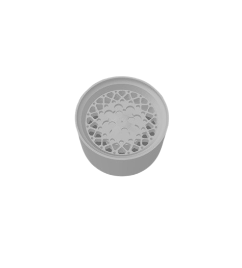 (Unpainted) BBS e30 Rennsport-R Type Wheel incl Rubber Tyres & Axels