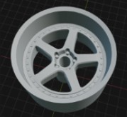 (Unpainted) BC Forged LE05 incl Rubber Tyres & Axels