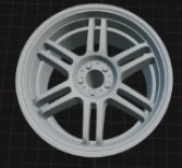 (Unpainted) Enkai Ame Tracer TM02 incl Rubber Tyres & Axels