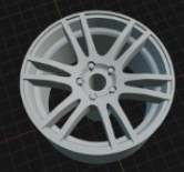 (Unpainted) Enkai TSP6 incl Rubber Tyres & Axels