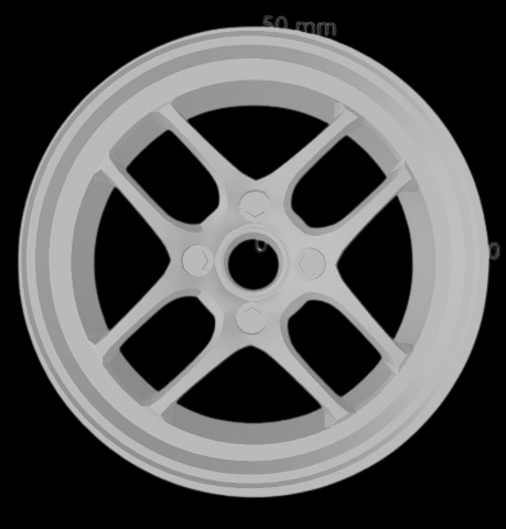 (Unpainted) Enkei CPS Type Wheel incl Rubber Tyres & Axels