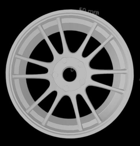(Unpainted) Enkei GTC01RR Type Wheel incl Rubber Tyres & Axels