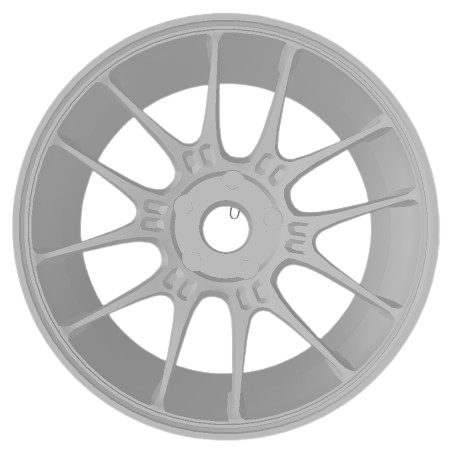 (Unpainted) Enkei GTC02 Type Wheel incl Rubber Tyres & Axels