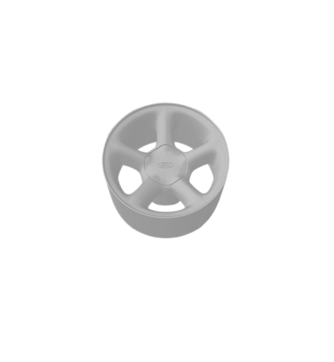(Unpainted)  Escourt Type Wheel incl Rubber Tyres & Axels