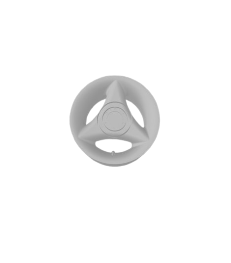 (Unpainted)  Esfiha Type Wheel incl Rubber Tyres & Axels