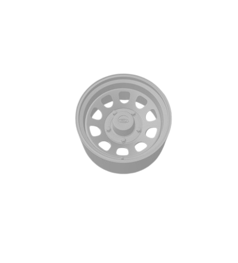 (Unpainted)  Ford Bronco Type Wheel incl Rubber Tyres & Axels