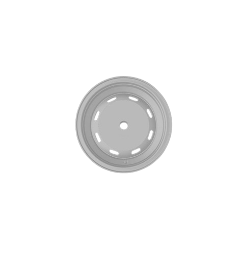 (Unpainted)  Fusca Mexicano Type Wheel incl Rubber Tyres & Axels