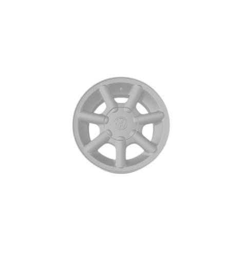 (Unpainted)  Golf GLX Type Wheel incl Rubber Tyres & Axels