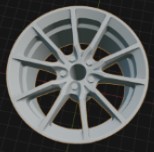 (Unpainted) HRE P104sc incl Rubber Tyres & Axels