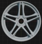 (Unpainted) HRE p207 incl Rubber Tyres & Axels