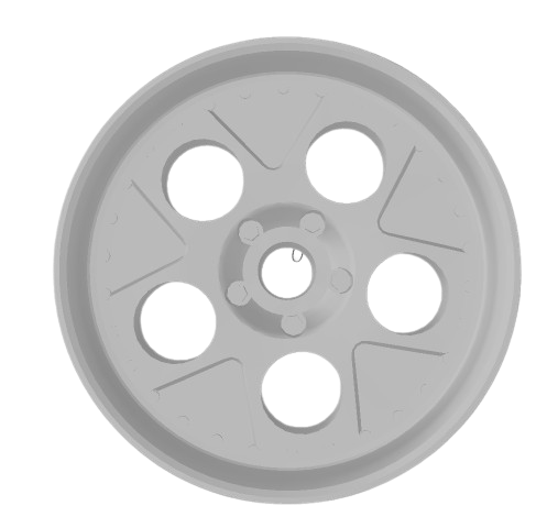 (Unpainted) HRE 454 Type Wheel incl Rubber Tyres & Axels