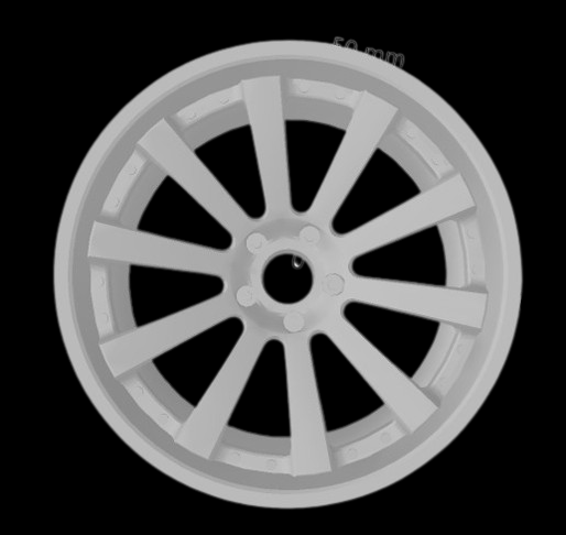 (Unpainted) HRE 943RL Type Wheel incl Rubber Tyres & Axels