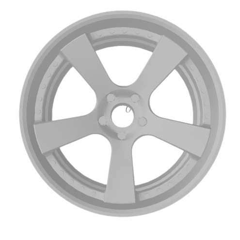 (Unpainted) HRE 945RL Type Wheel incl Rubber Tyres & Axels