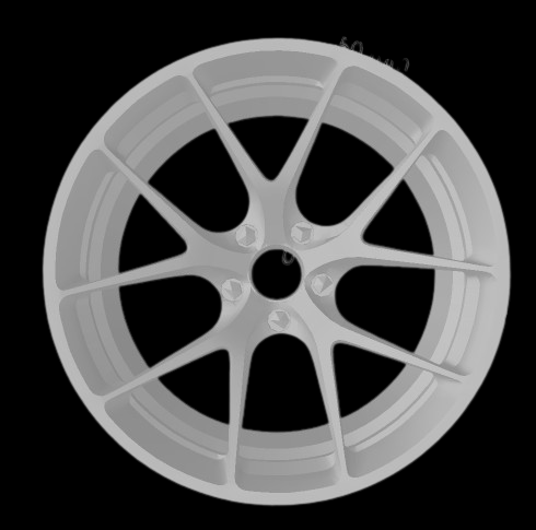 (Unpainted) HRE P101 Type Wheel incl Rubber Tyres & Axels