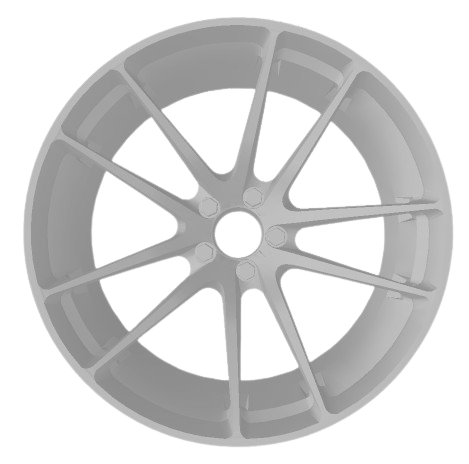 (Unpainted) HRE P104 Type Wheel incl Rubber Tyres & Axels