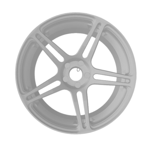 (Unpainted) HRE P47 Type Wheel incl Rubber Tyres & Axels