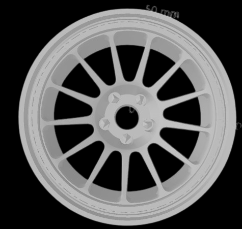 (Unpainted) Hre Rx43 Type Wheel incl Rubber Tyres & Axels