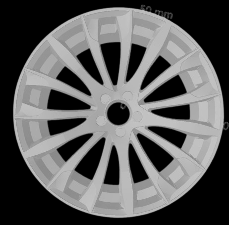 (Unpainted) Momo Sting Type Wheel incl Rubber Tyres & Axels
