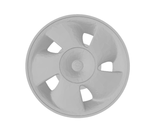 (Unpainted)  Opel Catavento Type Wheel incl Rubber Tyres & Axels