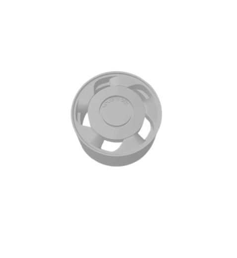 (Unpainted) Orbita 17 Type Wheel incl Rubber Tyres & Axels