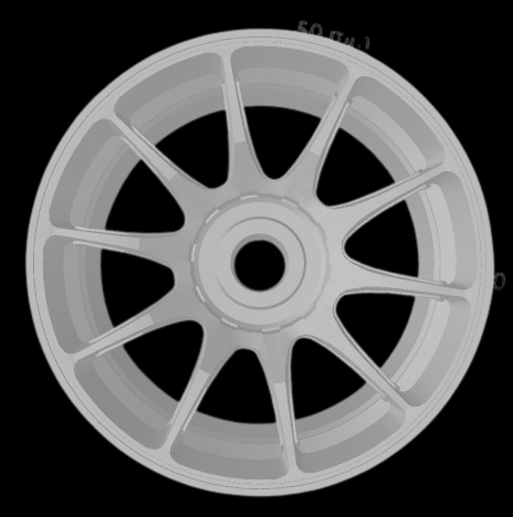 (Unpainted) Oz HyperGT HLT Type Wheel incl Rubber Tyres & Axels